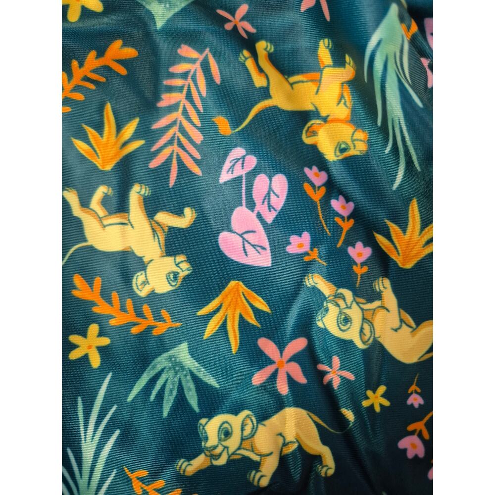 Disney Swimwear Girls Size 3T Lion King Blue Yellow Raceback Ruffle Tankini 8238 - Picture 2 of 8